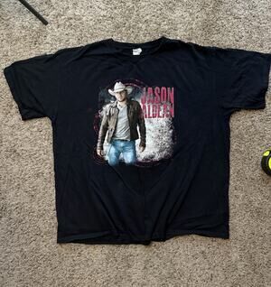 Jason Aldean 2012 Vintage Country Music Tour T-Shirt XL Double Sided